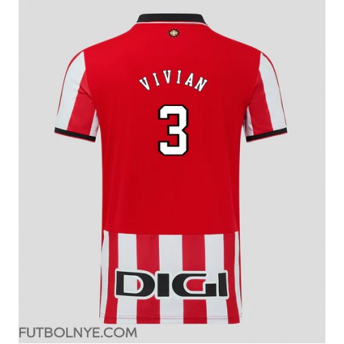 Camiseta Athletic Bilbao Dani Vivian #3 Primera Equipación 2025-26 manga corta